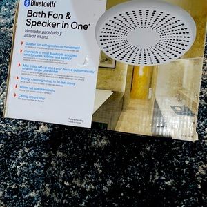 Bath fan and speaker in one new in box